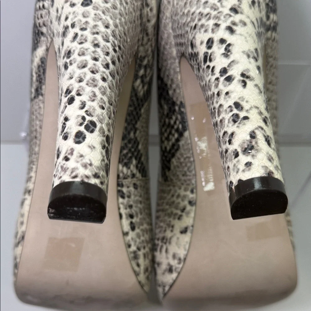 Pour La Victoire Neutral Snake-Print Platform Pumps - Picture 6 of 11